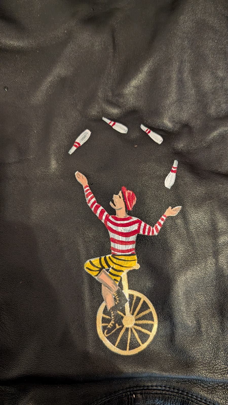 Circus Theme Leather Pants