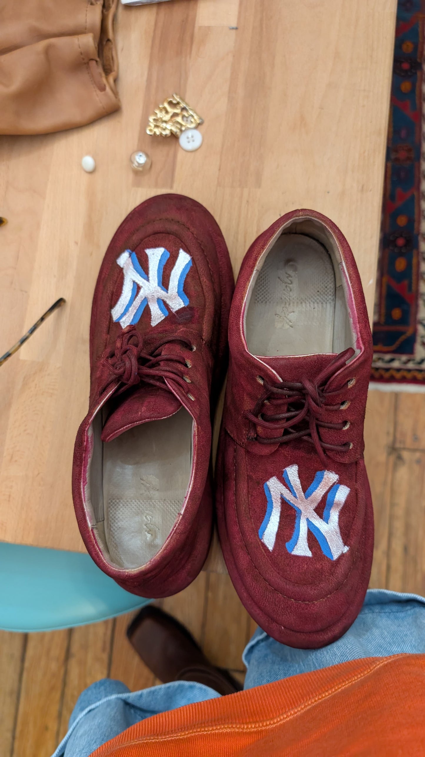 Marsell Suede Shoes - Size 39 - Handpainted/Hand dyed