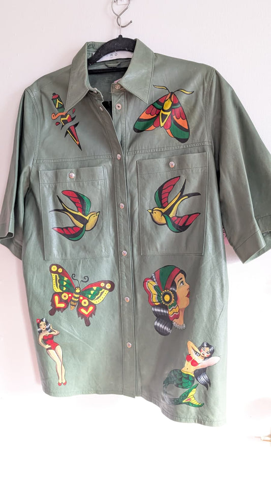 IRO Leather Button Down