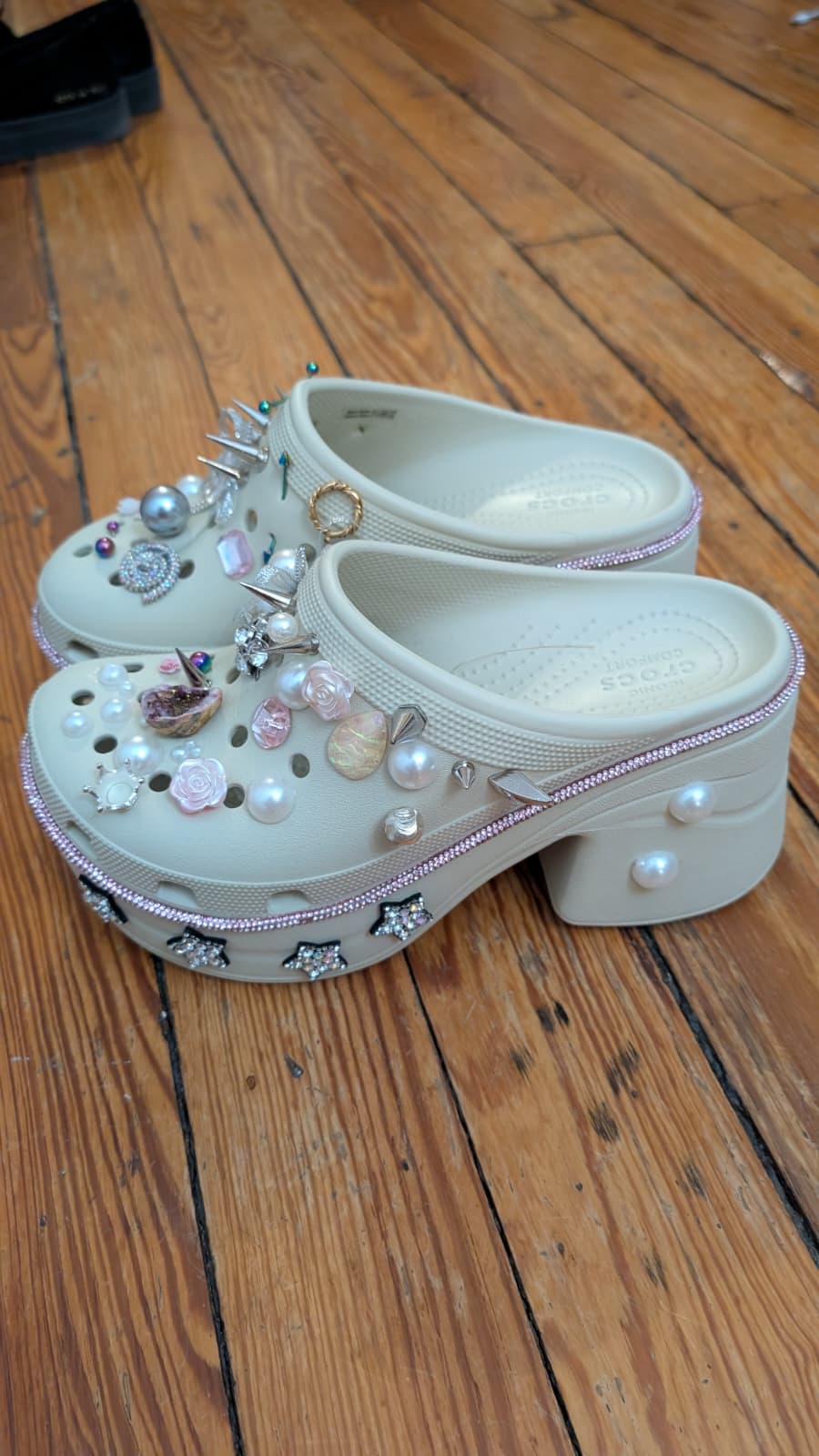 Simone Rocha Inspired Hand Made Crocs Size 9