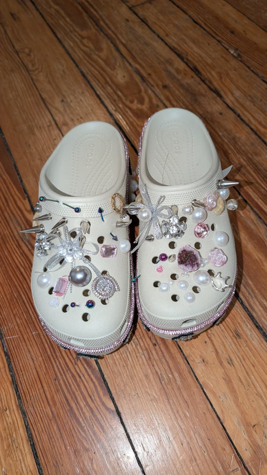 Simone Rocha Inspired Hand Made Crocs Size 9
