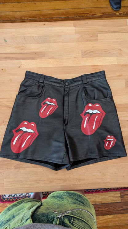 Hot Lips Leather Shorts