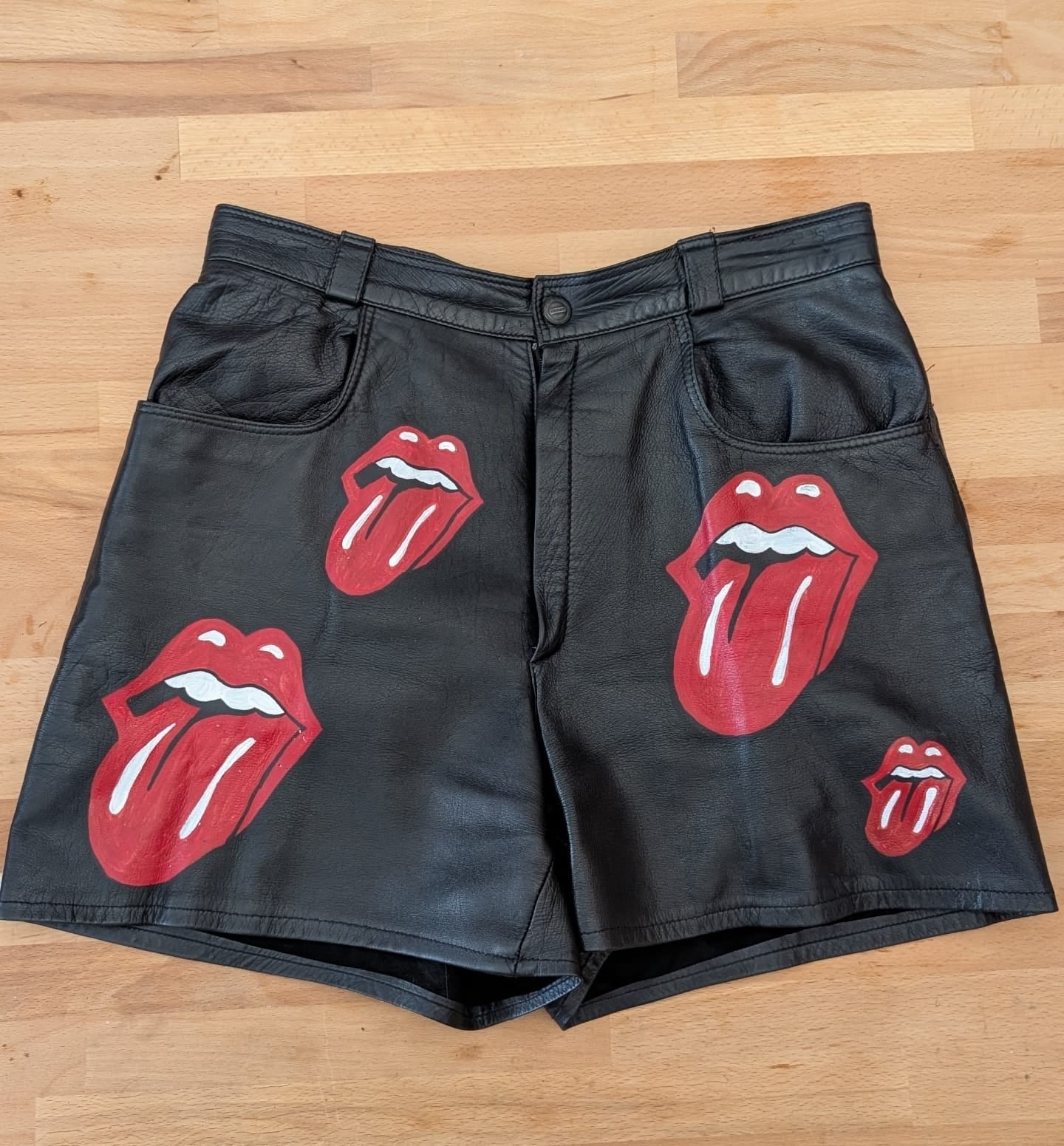 Hot Lips Leather Shorts